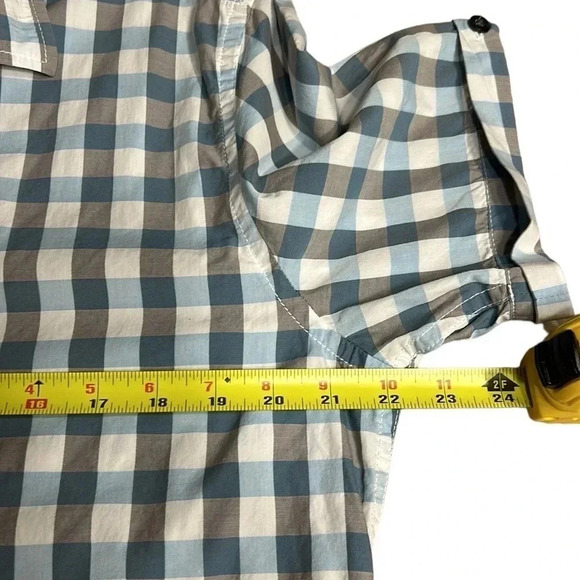 Retro  Y2K RW&Co checkered cotton short sleeve shirt.PTP 22”. 
Exc cond - Picture 5 of 11